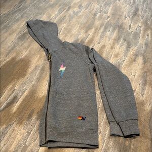 Aviator Nation Kids Bolt Print Hoodie, Sz 14